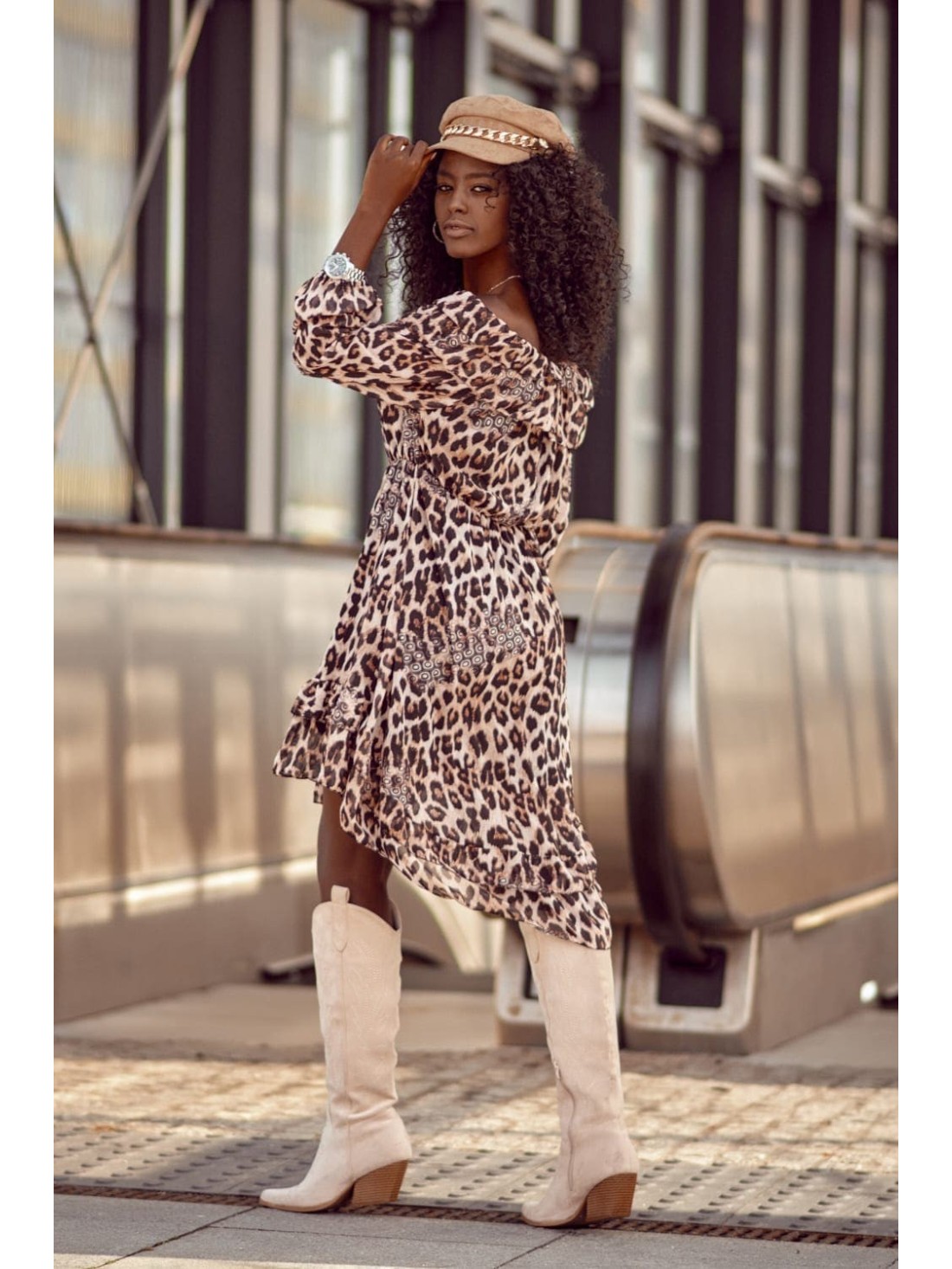 Animal print spaniol aerisit imprimeu leopard 91310 - Magazin online - Boutique